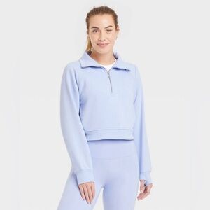 All in Motion Sky Blue Women's Quarter-Zip Sweatshirt